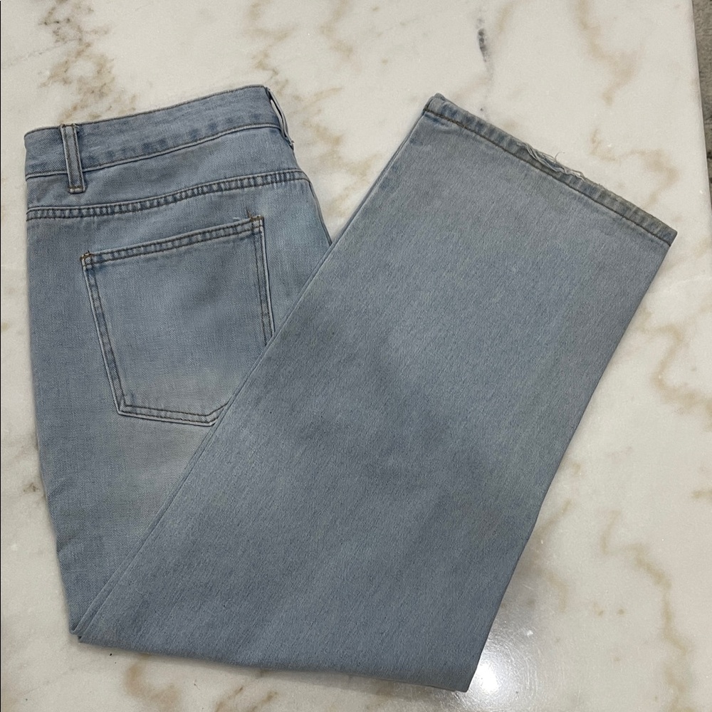 Light Blue Men’s Jeans - Casual Straight/Baggy Fit